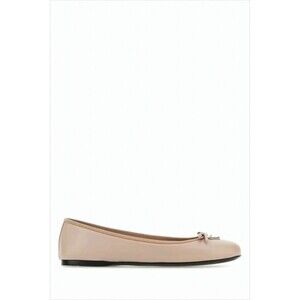 PRADA Flat Shoes with Rounded Toe and Bow Detail
